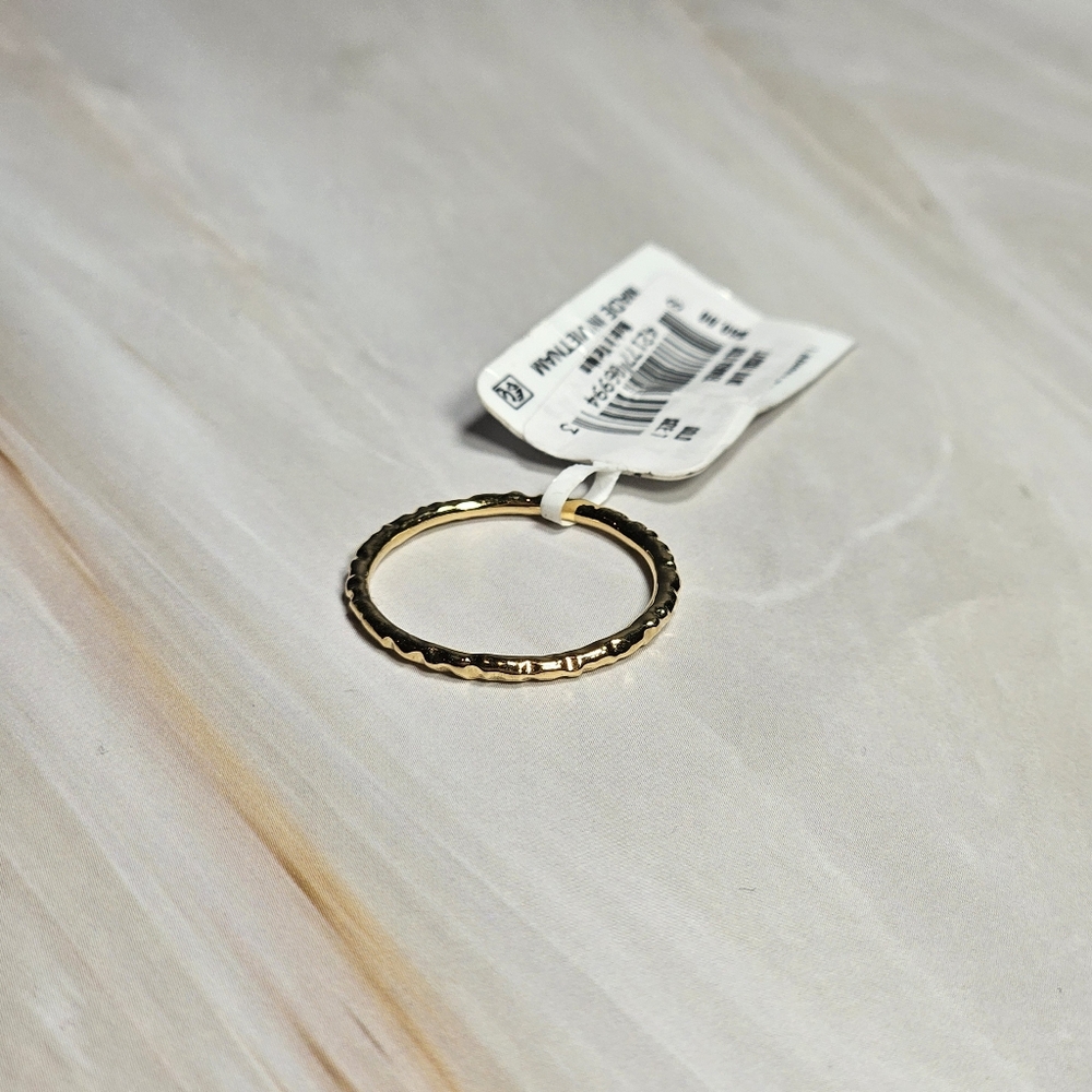 NWT Kendra Scott Larissa Band Ring in 18k Gold Vermeil Size 8